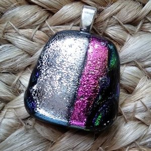 Fused/Dichroic Glass Pendent